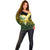 (Custom Text And Number) The Kuki's Cook Islands Rugby Off Shoulder Sweater Be Unique Vibe Black LT9 - Polynesian Pride