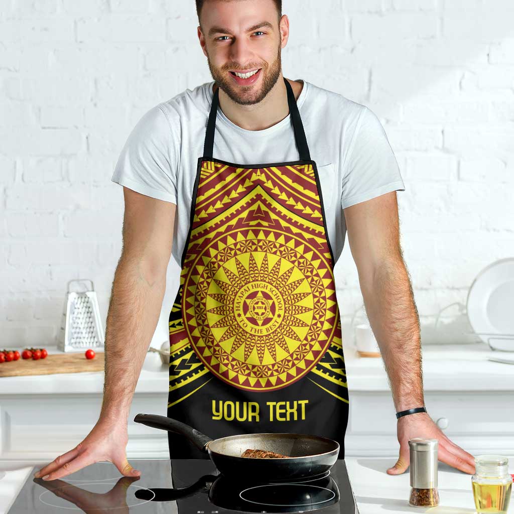 Personalised Tonga Ha apai High School Apron Ngatu Fonulei Pattern - Polynesian Pride