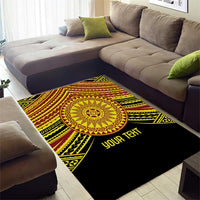 Personalised Tonga Ha apai High School Area Rug Ngatu Fonulei Pattern