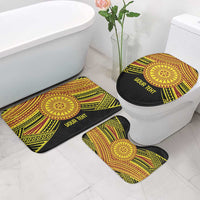 Personalised Tonga Ha apai High School Bathroom Set Ngatu Fonulei Pattern - Polynesian Pride
