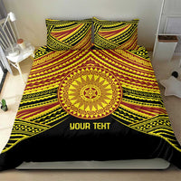 Personalised Tonga Ha apai High School Bedding Set Ngatu Fonulei Pattern