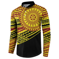 Personalised Tonga Ha apai High School Button Sweatshirt Ngatu Fonulei Pattern