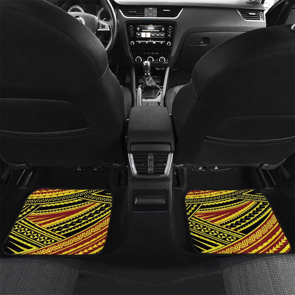 Personalised Tonga Ha apai High School Car Mats Ngatu Fonulei Pattern