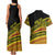 Personalised Tonga Ha apai High School Couples Matching Tank Maxi Dress and Hawaiian Shirt Ngatu Fonulei Pattern