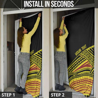 Personalised Tonga Ha apai High School Door Cover Ngatu Fonulei Pattern - Polynesian Pride