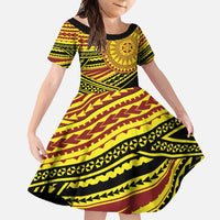 Personalised Tonga Ha apai High School Family Matching Mermaid Dress and Hawaiian Shirt Ngatu Fonulei Pattern