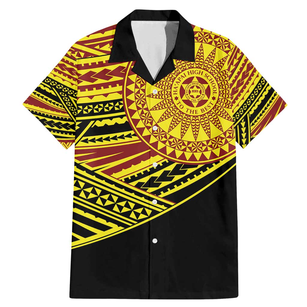 Personalised Tonga Ha apai High School Family Matching Mermaid Dress and Hawaiian Shirt Ngatu Fonulei Pattern