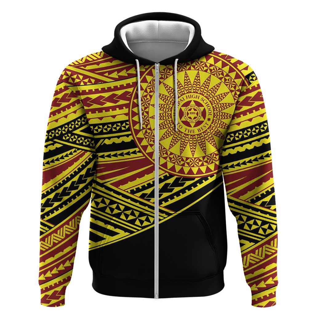 Personalised Tonga Ha apai High School Hoodie Ngatu Fonulei Pattern