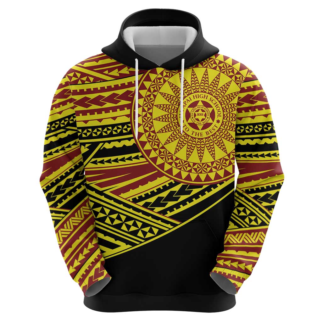 Personalised Tonga Ha apai High School Hoodie Ngatu Fonulei Pattern