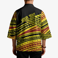 Personalised Tonga Ha apai High School Kimono Ngatu Fonulei Pattern - Polynesian Pride