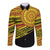 Personalised Tonga Ha apai High School Long Sleeve Button Shirt Ngatu Fonulei Pattern
