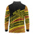 Personalised Tonga Ha apai High School Long Sleeve Polo Shirt Ngatu Fonulei Pattern