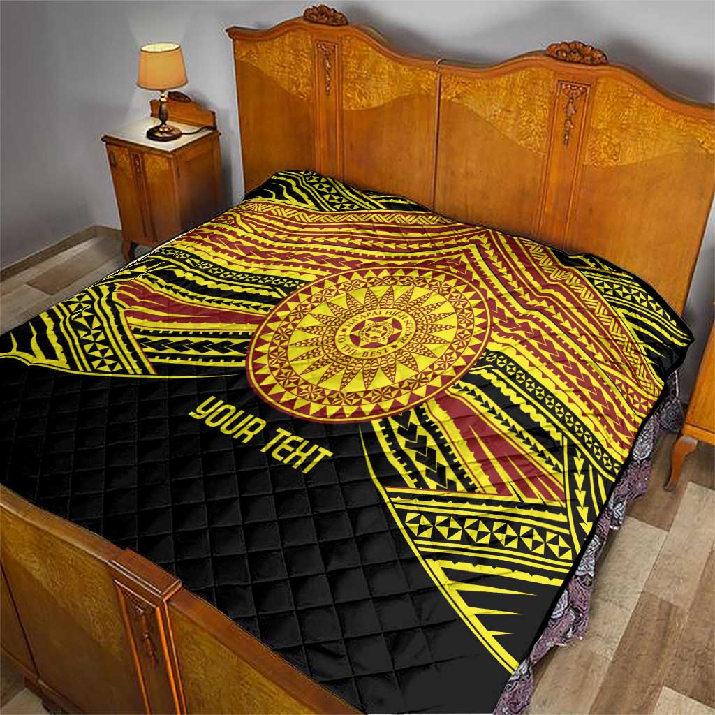 Personalised Tonga Ha apai High School Quilt Ngatu Fonulei Pattern