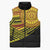Personalised Tonga Ha apai High School Sleeveless Puffer Jacket Ngatu Fonulei Pattern - Polynesian Pride