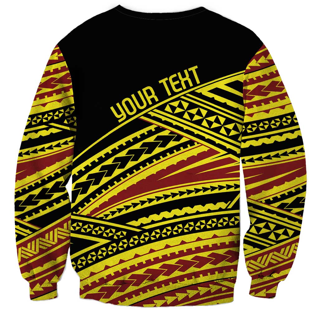 Personalised Tonga Ha apai High School Sweatshirt Ngatu Fonulei Pattern
