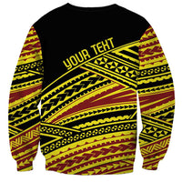 Personalised Tonga Ha apai High School Sweatshirt Ngatu Fonulei Pattern