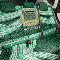 Personalised Tonga Saineha High School Back Car Seat Cover Polynesian Ngatu Tribal