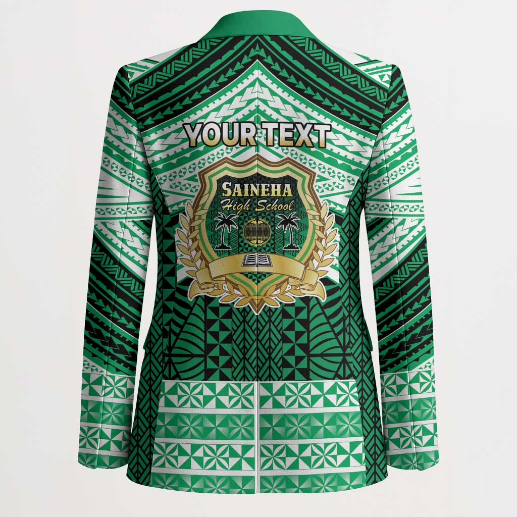 Personalised Tonga Saineha High School Blazer Polynesian Ngatu Tribal - Polynesian Pride