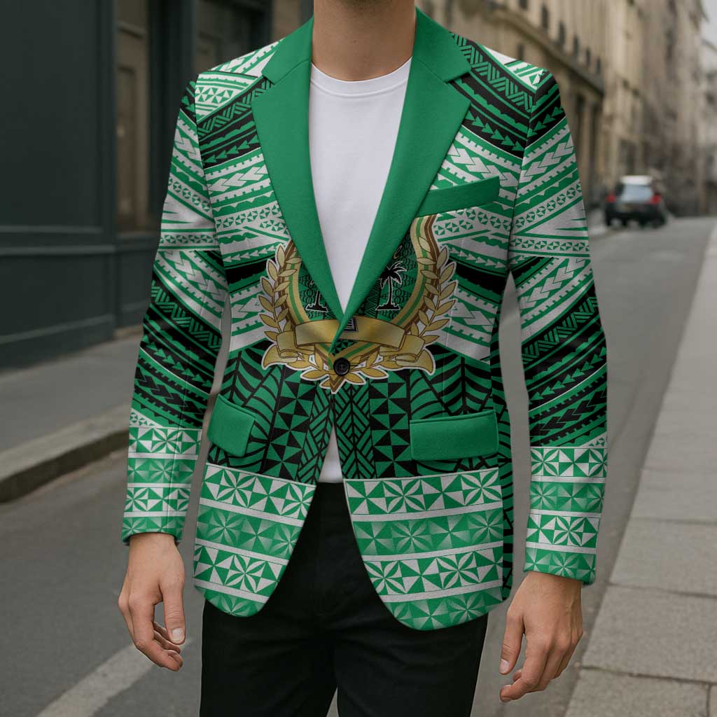 Personalised Tonga Saineha High School Blazer Polynesian Ngatu Tribal - Polynesian Pride