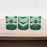 Personalised Tonga Saineha High School Ceramic Mug Polynesian Ngatu Tribal - Polynesian Pride