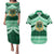 Personalised Tonga Saineha High School Couples Matching Puletasi and Hawaiian Shirt Polynesian Ngatu Tribal