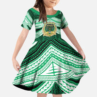 Personalised Tonga Saineha High School Family Matching Long Sleeve Bodycon Dress and Hawaiian Shirt Polynesian Ngatu Tribal