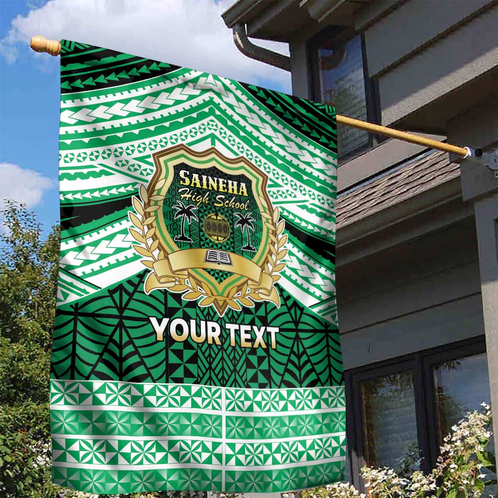 Personalised Tonga Saineha High School Garden Flag Polynesian Ngatu Tribal LT9 - Polynesian Pride