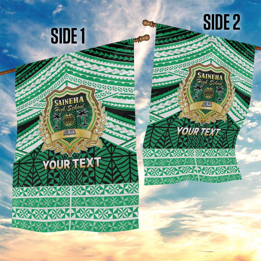 Personalised Tonga Saineha High School Garden Flag Polynesian Ngatu Tribal LT9 - Polynesian Pride