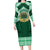 Personalised Tonga Saineha High School Long Sleeve Bodycon Dress Polynesian Ngatu Tribal