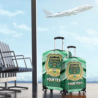 Personalised Tonga Saineha High School Luggage Cover Polynesian Ngatu Tribal