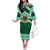 Personalised Tonga Saineha High School Off The Shoulder Long Sleeve Dress Polynesian Ngatu Tribal