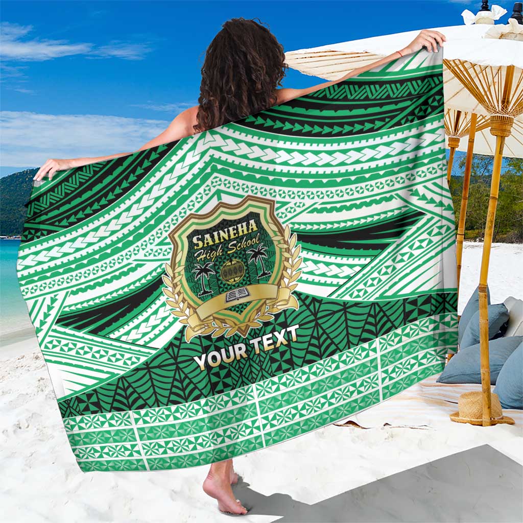 Personalised Tonga Saineha High School Sarong Polynesian Ngatu Tribal