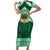 Personalised Tonga Saineha High School Short Sleeve Bodycon Dress Polynesian Ngatu Tribal