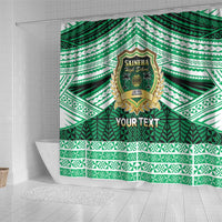 Personalised Tonga Saineha High School Shower Curtain Polynesian Ngatu Tribal LT9 - Polynesian Pride