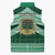 Personalised Tonga Saineha High School Sleeveless Puffer Jacket Polynesian Ngatu Tribal - Polynesian Pride