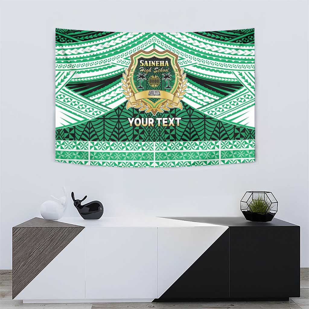 Personalised Tonga Saineha High School Tapestry Polynesian Ngatu Tribal