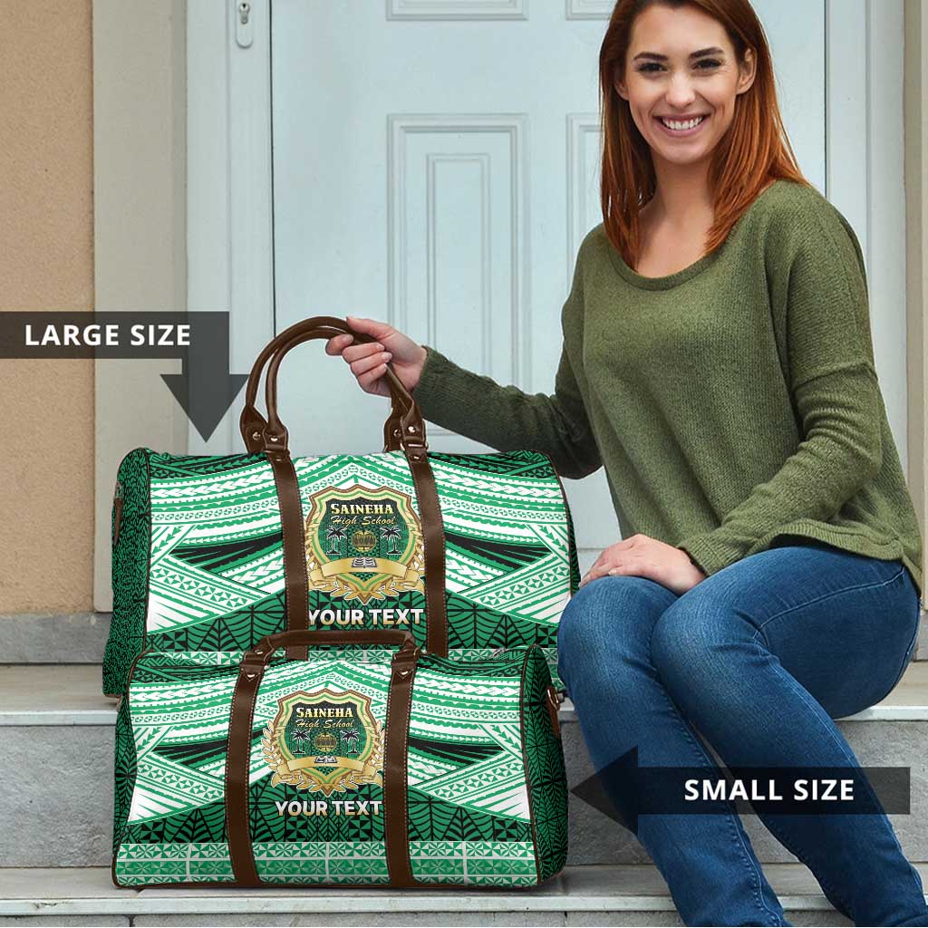 Personalised Tonga Saineha High School Travel Bag Polynesian Ngatu Tribal - Polynesian Pride