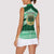 Personalised Tonga Saineha High School Women Sleeveless Polo Shirt Polynesian Ngatu Tribal