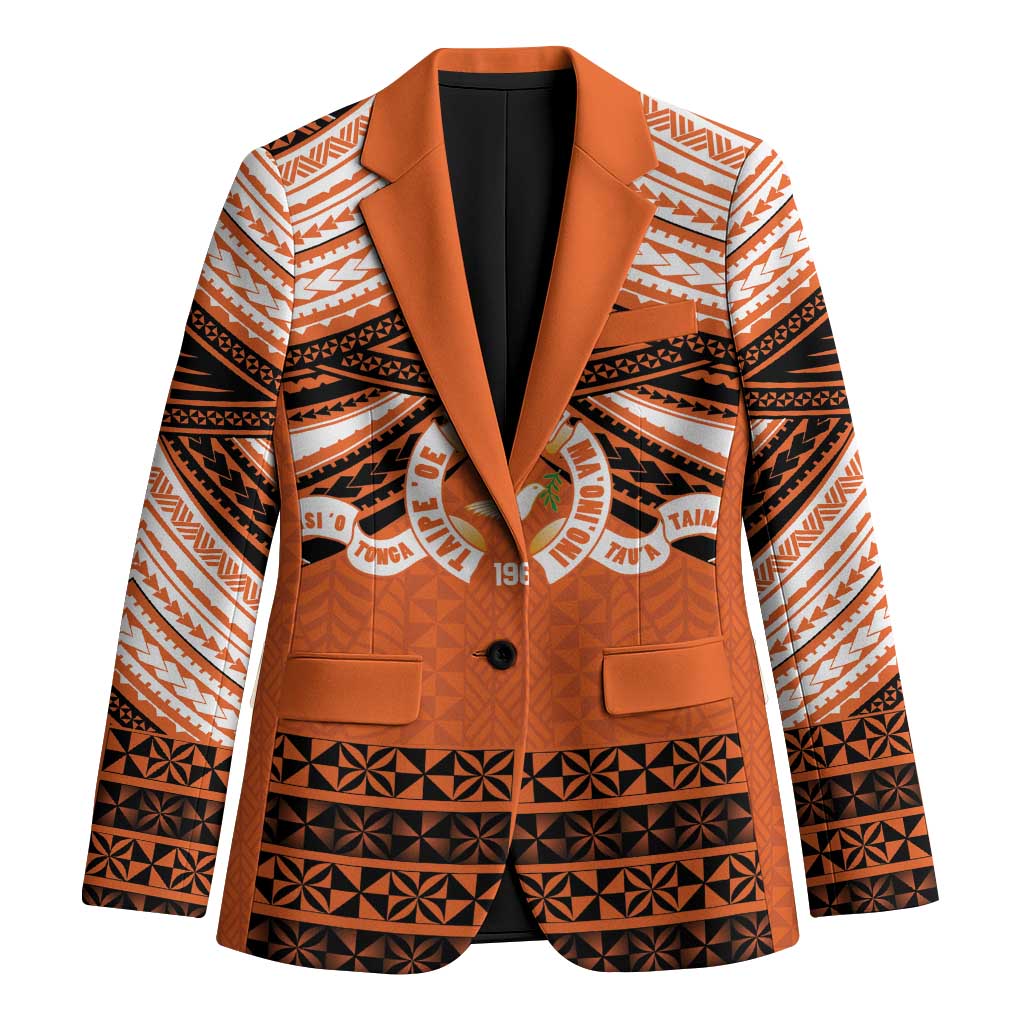 Personalised Tonga Tailulu College Blazer Polynesian Ngatu Tribal - Polynesian Pride