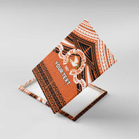 Personalised Tonga Tailulu College Canvas Wall Art Polynesian Ngatu Tribal LT9 With Frame Orange - Polynesian Pride