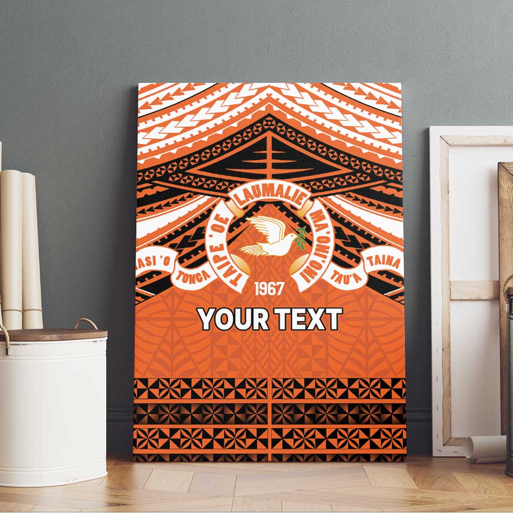 Personalised Tonga Tailulu College Canvas Wall Art Polynesian Ngatu Tribal LT9 - Polynesian Pride