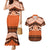 Personalised Tonga Tailulu College Couples Matching Mermaid Dress and Hawaiian Shirt Polynesian Ngatu Tribal