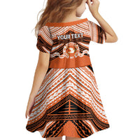 Personalised Tonga Tailulu College Family Matching Long Sleeve Bodycon Dress and Hawaiian Shirt Polynesian Ngatu Tribal