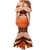 Personalised Tonga Tailulu College Family Matching Mermaid Dress and Hawaiian Shirt Polynesian Ngatu Tribal
