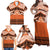 Personalised Tonga Tailulu College Family Matching Off Shoulder Maxi Dress and Hawaiian Shirt Polynesian Ngatu Tribal