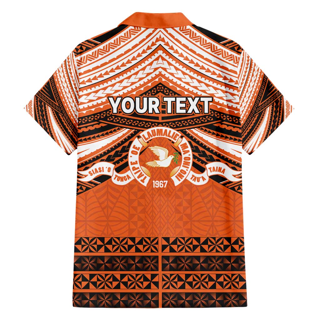 Personalised Tonga Tailulu College Family Matching Short Sleeve Bodycon Dress and Hawaiian Shirt Polynesian Ngatu Tribal