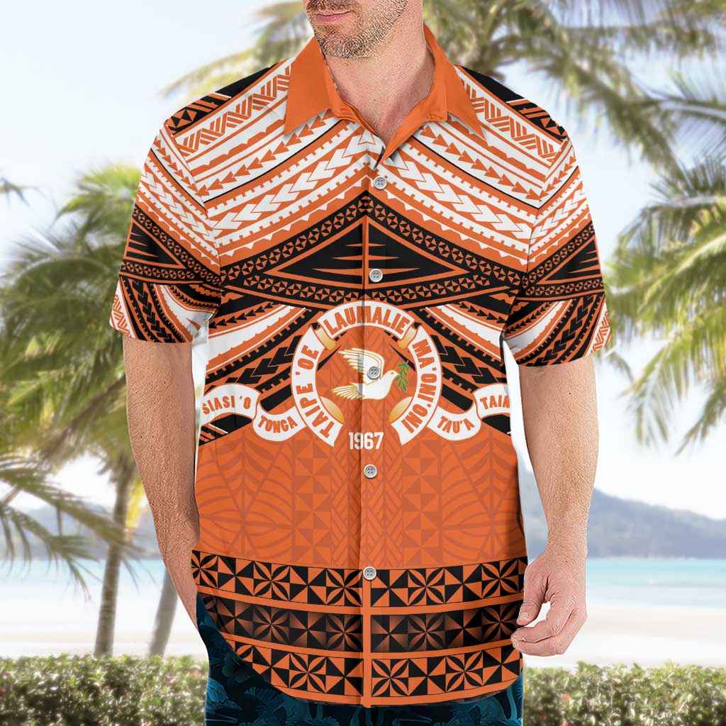 Personalised Tonga Tailulu College Hawaiian Shirt Polynesian Ngatu Tribal