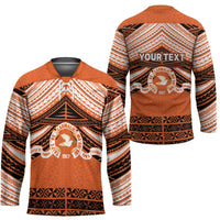Personalised Tonga Tailulu College Hockey Jersey Polynesian Ngatu Tribal - Polynesian Pride