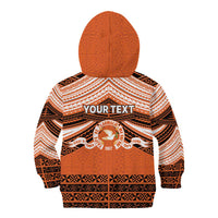 Personalised Tonga Tailulu College Kid Hoodie Polynesian Ngatu Tribal
