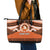 Personalised Tonga Tailulu College Leather Tote Bag Polynesian Ngatu Tribal